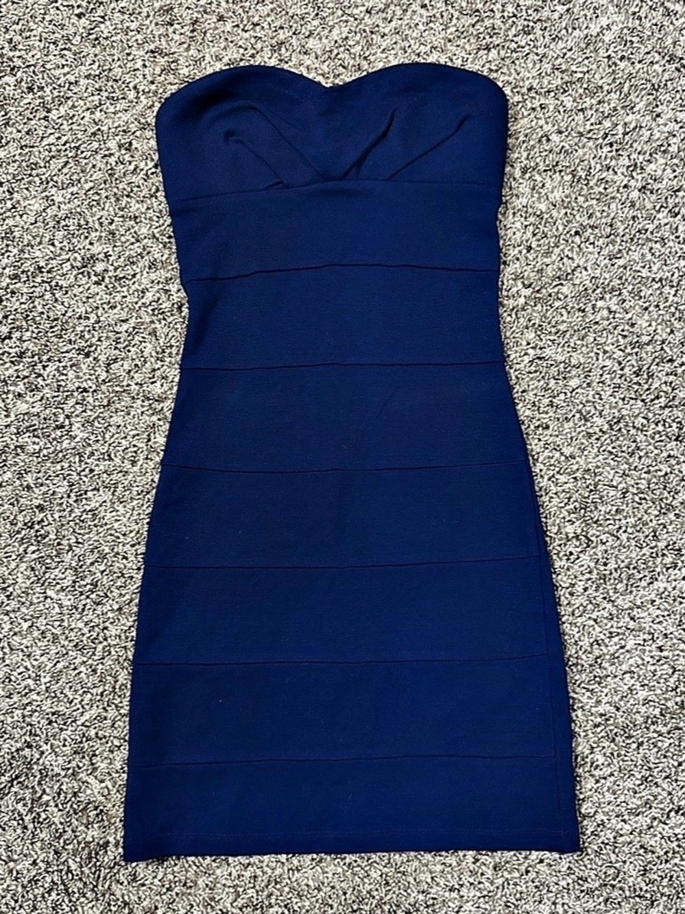 Vintage Forever21 Strapless Mini Dress in Blue